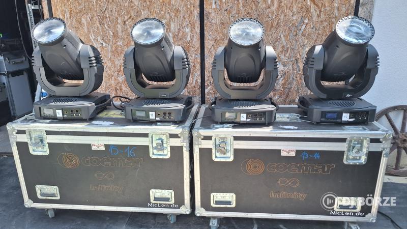 2 x Coemar Infinity ACL-S CMY-s beam rackben