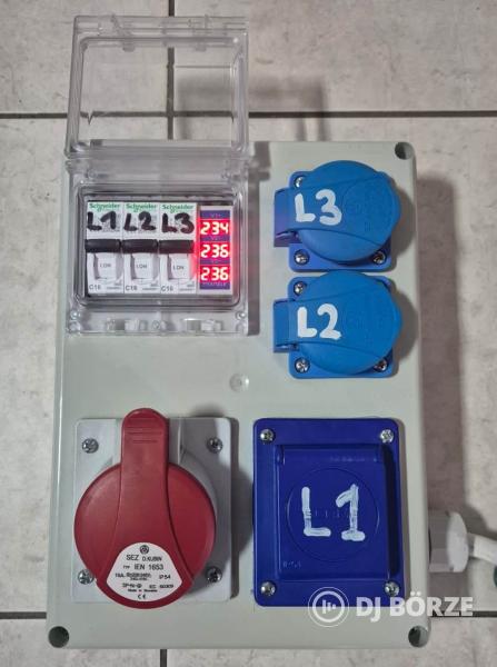 IPARI ELOSZTÓ DOBOZ 3x16 A