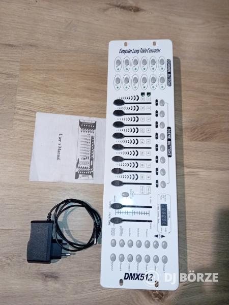 Utolsó!Dmx 512 Vezérlő (gyári leírással ) robothoz, par lámpához, scannerhez stb.