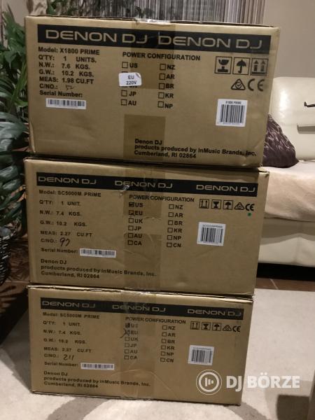Új,dobozos, 2 db DENON SC5000M + 1 db DENON X1800 + MAGMA rack