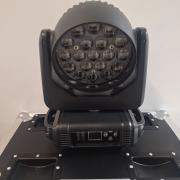 Eladó számlával, garanciával, új 19x15 watt wash, zoom robotlámpák, rackekkel