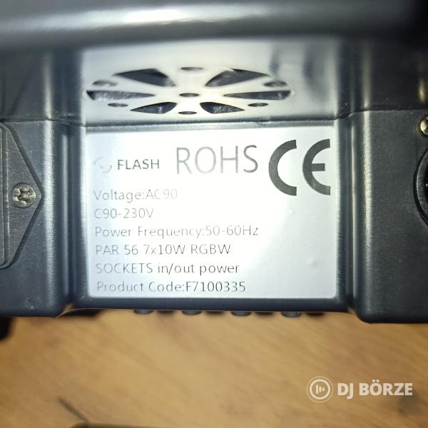 7 x 10 Watt RGBW PAR Lámpa (2db.)