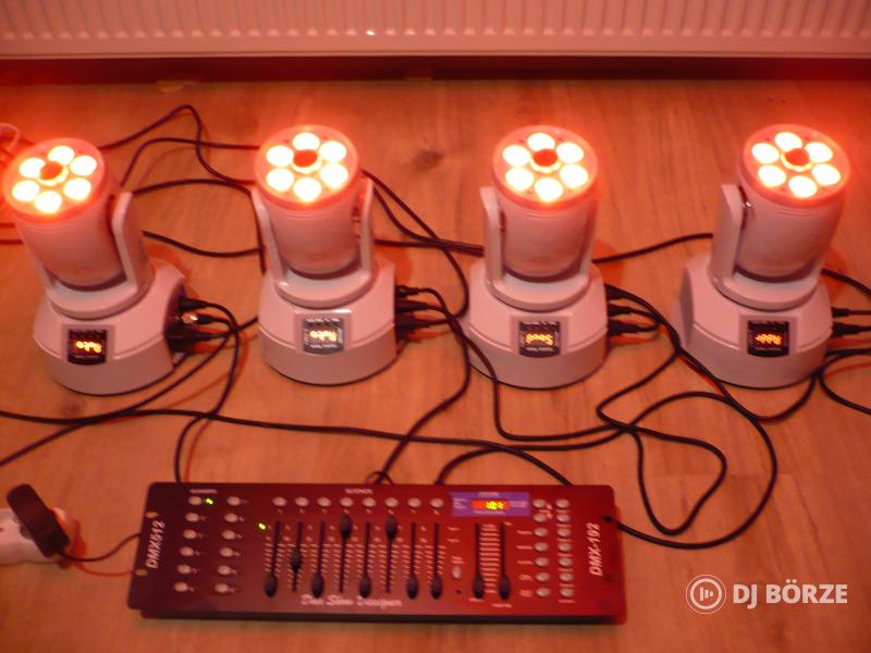 7db van! RGBW wash+ spot, 2 az 1-ben (beszámítás is) Saját videó!