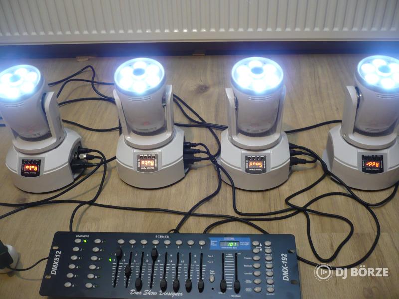 7db van! RGBW wash+ spot, 2 az 1-ben (beszámítás is) Saját videó!