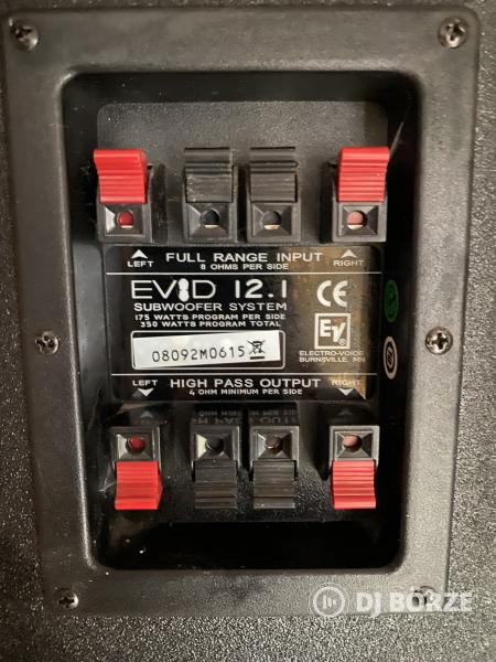 Electro-Voice PA4150L erősítő + Electro-Voice EVID 12.1 passzív mélynyomó