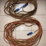 Hangfalkábelek 2x4mm2, 13m+20m, Neutrik Speakon csatival