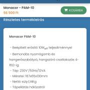 Monacor PAM-10 asztali mikrofon