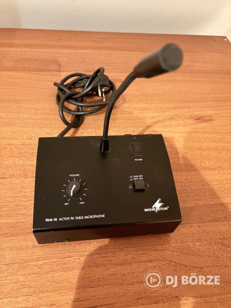 Monacor PAM-10 asztali mikrofon