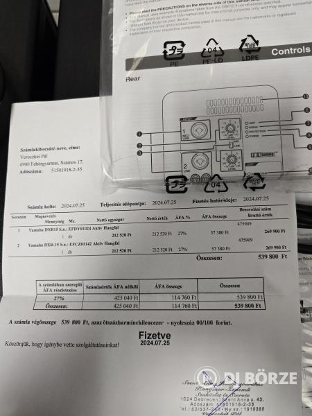 Yamaha DBR-15 aktív hangfalpár garanciás