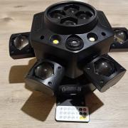 Okos nagy LED robot!6 karú 3in 1 RGBW beam, strobi:White&gold, RG lézer (beszámítás is)Saját videó!