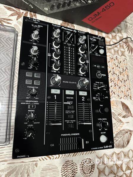 Garanciás Pioneer DJM-450 keverő +decksaver eladó! Beszámítás is lehetséges.