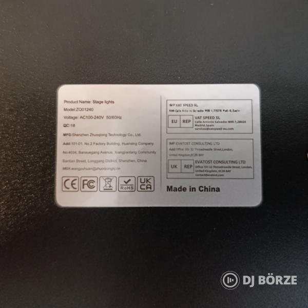 4 x 18 Watt RGBWA UV Akksis PAR Lámpa (2)