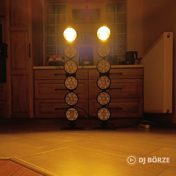 6 x 50 Watt COB + Led Színpadi Lámpa