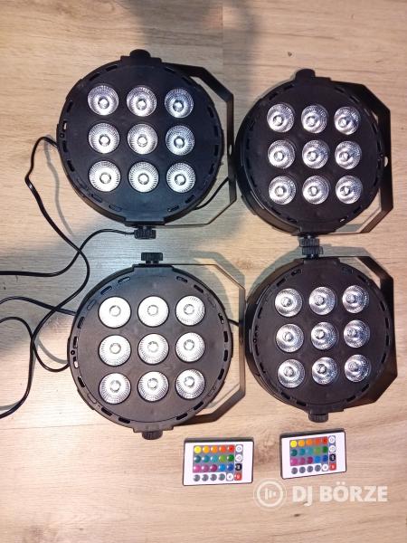 20db 9*10w rgbw multichip-es par, távirányítós, szaktudást nem igényel (beszámítás is)