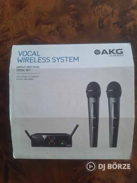 AKG WMS40 Mini Dual Vocal Set vezeték nélküli mikrofon szett eladó.