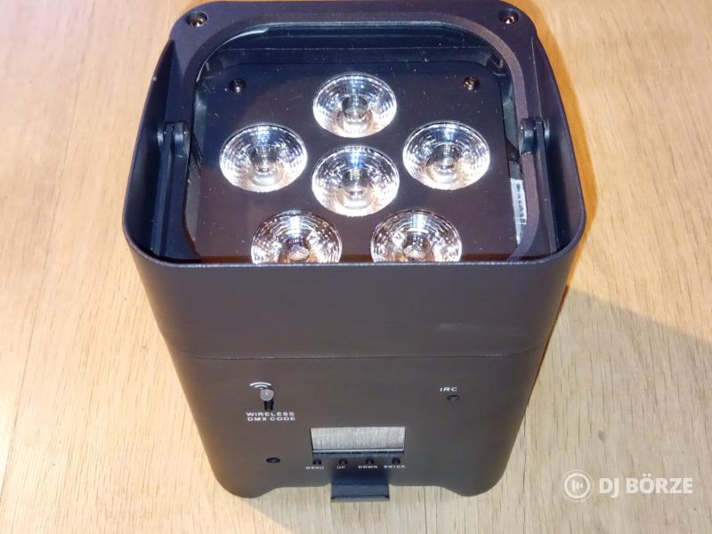 10db van!Akkus 6x18w rgbwa uv(beszámítás is)Bp.- Szeged