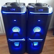 KIVÉTELES áron 2 db party hangfal, dobozaival,ár 2 db-ra értendő