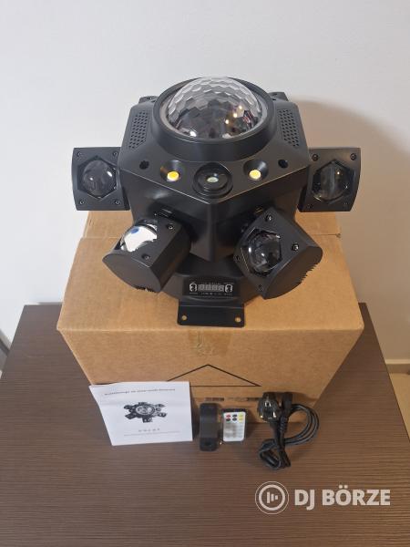 Eladó 1 db új 6 karú forgófejű robotlámpa