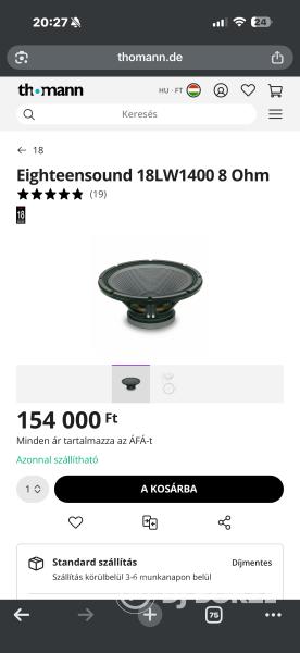 🔥 PROFI EIGHTEEN SOUND HANGRENDSZER ELADÓ – BRUTÁLIS ERŐ 🔥