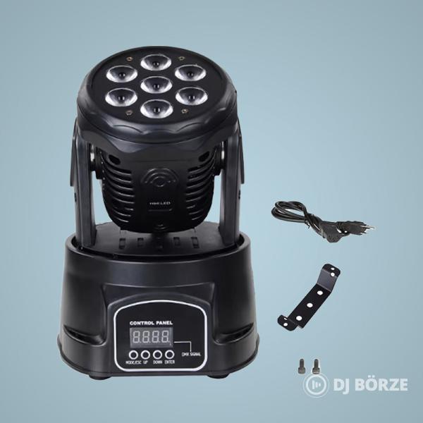 Eladó 6 db bontott, de vadiúj LED-es mozgófejes falfestő (PAR) lámpa