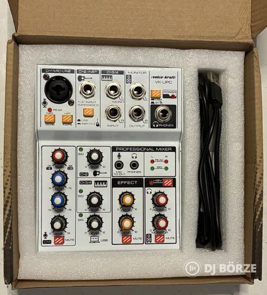 Voice-Kraft VK-UPC analóg keverő/USB-hangkártya + Bluetooth