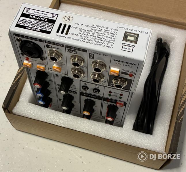Voice-Kraft VK-UPC analóg keverő/USB-hangkártya + Bluetooth