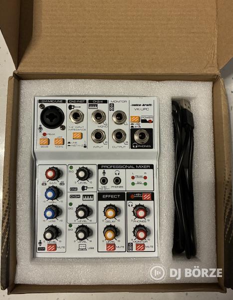 Voice-Kraft VK-UPC analóg keverő/USB-hangkártya + Bluetooth