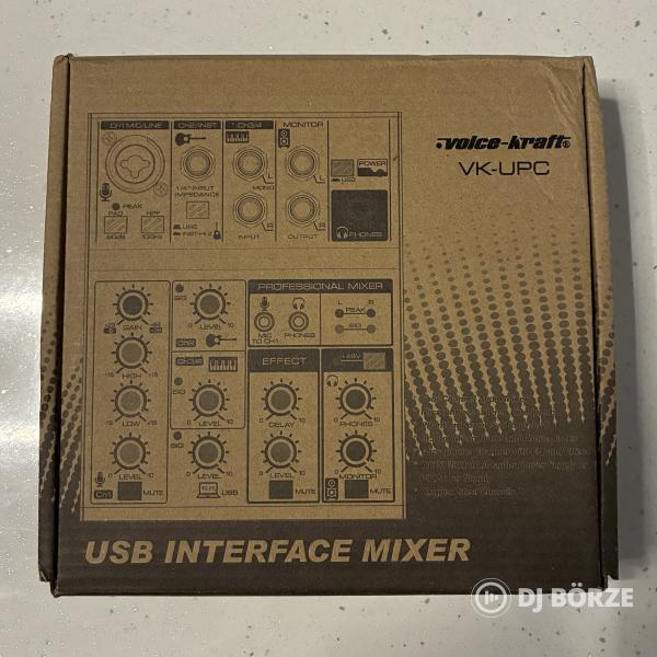 Voice-Kraft VK-UPC analóg keverő/USB-hangkártya + Bluetooth