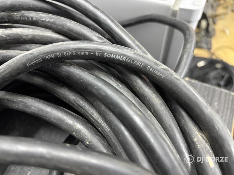 4 db 20M-es 8x2,5-es Sommercable speakon hangfalkábel
