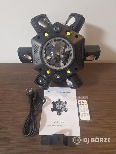 Eladó 4 darab új 6 karú, forgó fejű robotlámpa