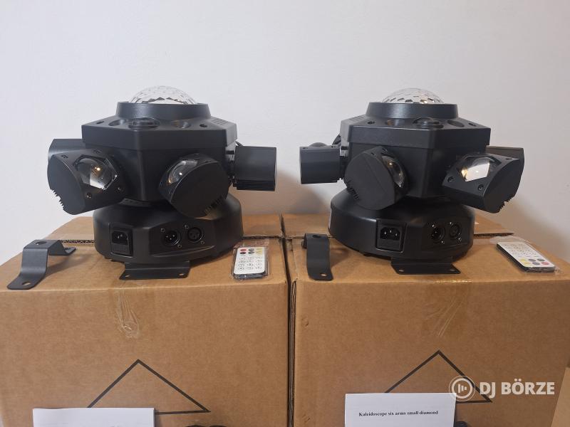 Eladó 4 db új 6 karú forgófejű robotlámpa