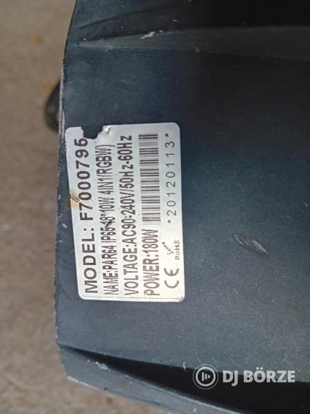 2db van! Rgbw 18x 10w 4in1 kültéri robosztus alu házas(beszámítás is)