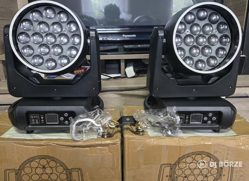 19X15w Wash ZOOM robotlámpák