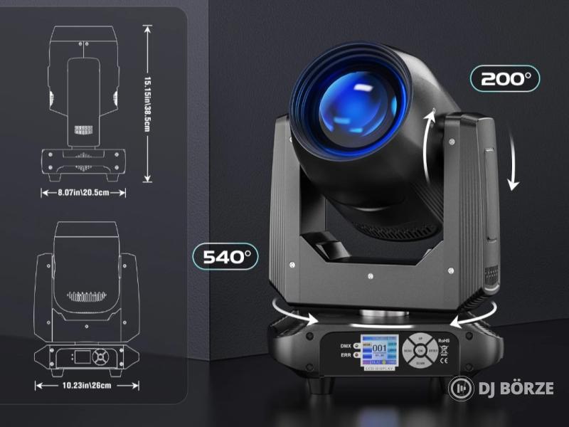 Eladó számlával, garanciával, új 150 watt beam&spot robotlámpák rackekkel