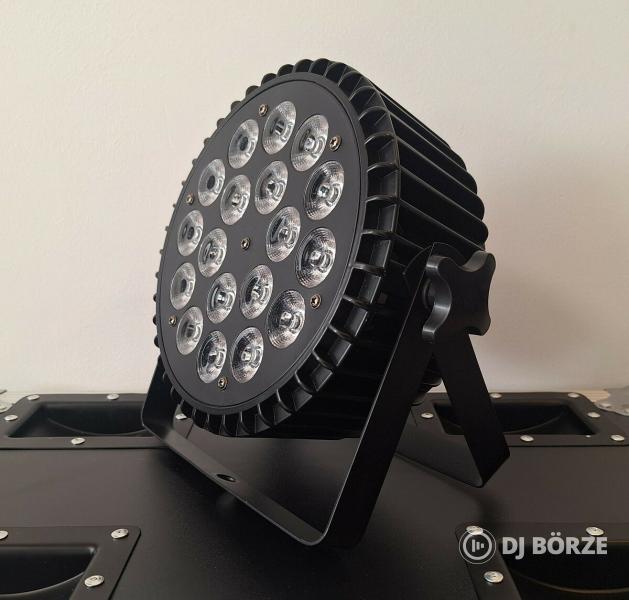 Eladó számlával, garanciával, új fém házas 18x10 watt PAR lámpák rackekkel