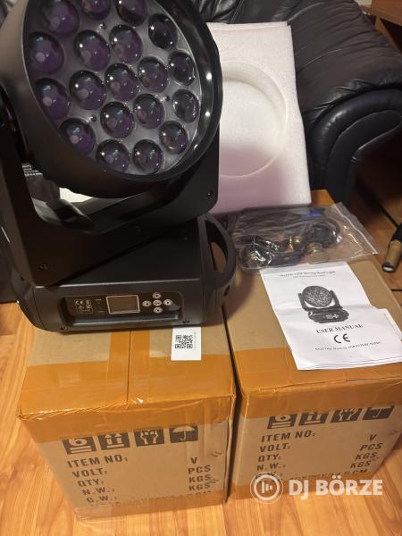 (Új, Bontatlan) 19X15 Led Wash Zoom (2db)