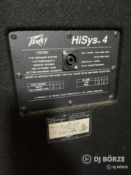 Peavey hisys 4 nagyteljesítményű hangfal