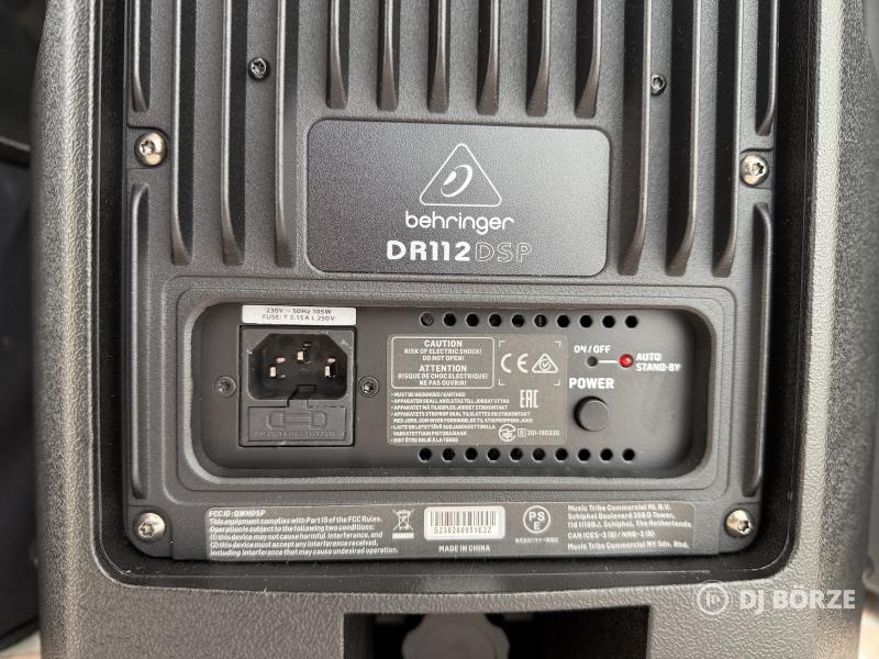 2db Behringer DR112DSP aktív hangfal, védőtokkal együtt