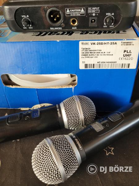 Voice kraft vk-25D rádiós mikrofon