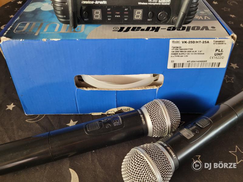 Voice kraft vk-25D rádiós mikrofon