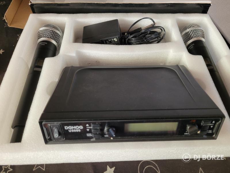 Uhf dupla rádiós mikrofon