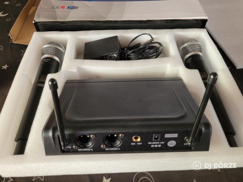 Uhf dupla rádiós mikrofon