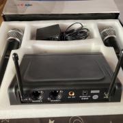 Uhf dupla rádiós mikrofon