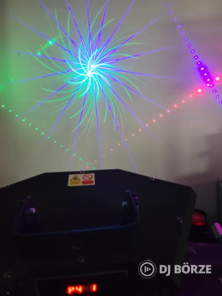 Party laser RGB színek