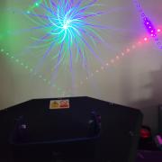 Party laser RGB színek