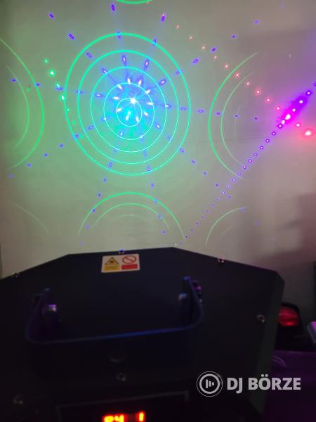 Party laser RGB színek