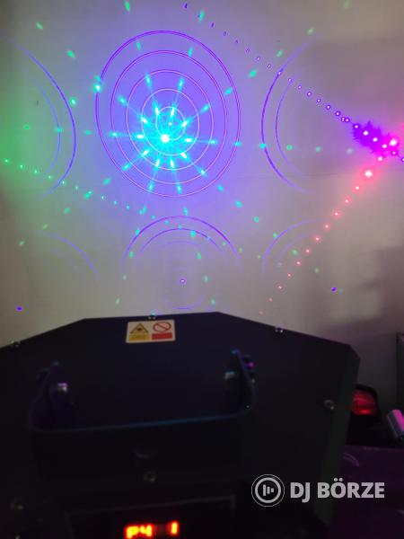 Party laser RGB színek