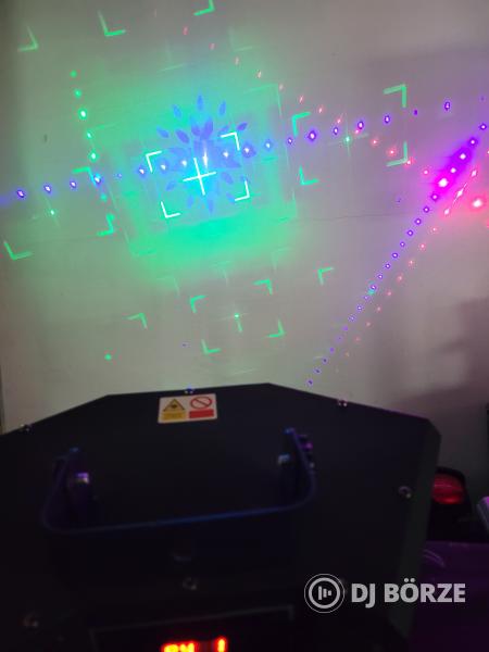 Party laser RGB színek