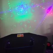 Party laser RGB színek
