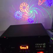 Mini party fény gobo lader rgb strobi